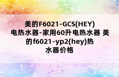 美的F6021-GCS(HEY)电热水器-家用60升电热水器 美的f6021-yp2(hey)热水器价格